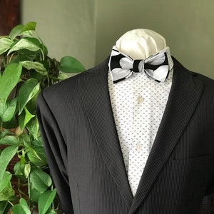 Simply Me • Gentlemen | Adjustable Bow Tie | Volleyball | Sports | Black & White | Menswear | Unisex | Handmade | Wedding | Coach Gift