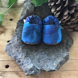 Bubbles Baby Moccasins | Baby Gift | Baby Shower Gift | Blue and Purple | Baby | Bubbles | Crib Shoes | Moccasins | Baby Shoes | Baby Shower