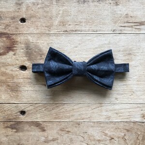 Simply Me • Gentlemen | Gents | Men’s Bow Tie | Feathers | Black and Grey | Adjustable | Handmade | Wedding | Prom