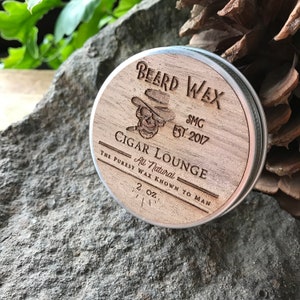 Cigar Lounge Beard Wax | Beard Wax | Beard Care | Beard & Mustache | Gift for Him | Stocking Stuffer | Birthday | Anniversary | Father&#39;s Day