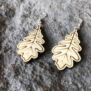 Oak Leaf Dangle Earrings | Oak Leaf | Dangle Earrings | Gift | Birthday | Gift for Her | Anniversary | Stocking Stuffer | Wedding | Jewelry