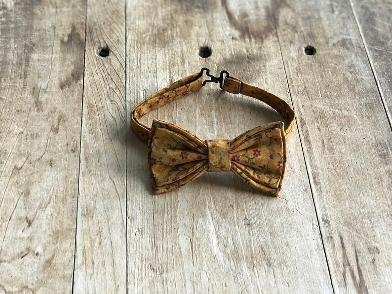 Burnt OrangeDark Red Wedding Kids Bow Tie Adjustable Bow Tie Dapper Lad Simply Me \u2022 Gentlemen Floral Fall Bow Tie Handmade