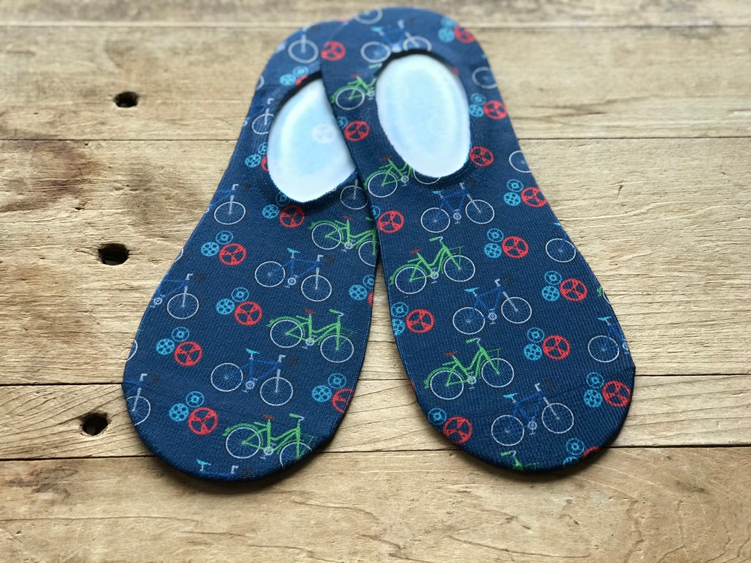 Bicycle No-show Socks | Blue | Bikes | Bicycle | Unisex Socks | Gift ...