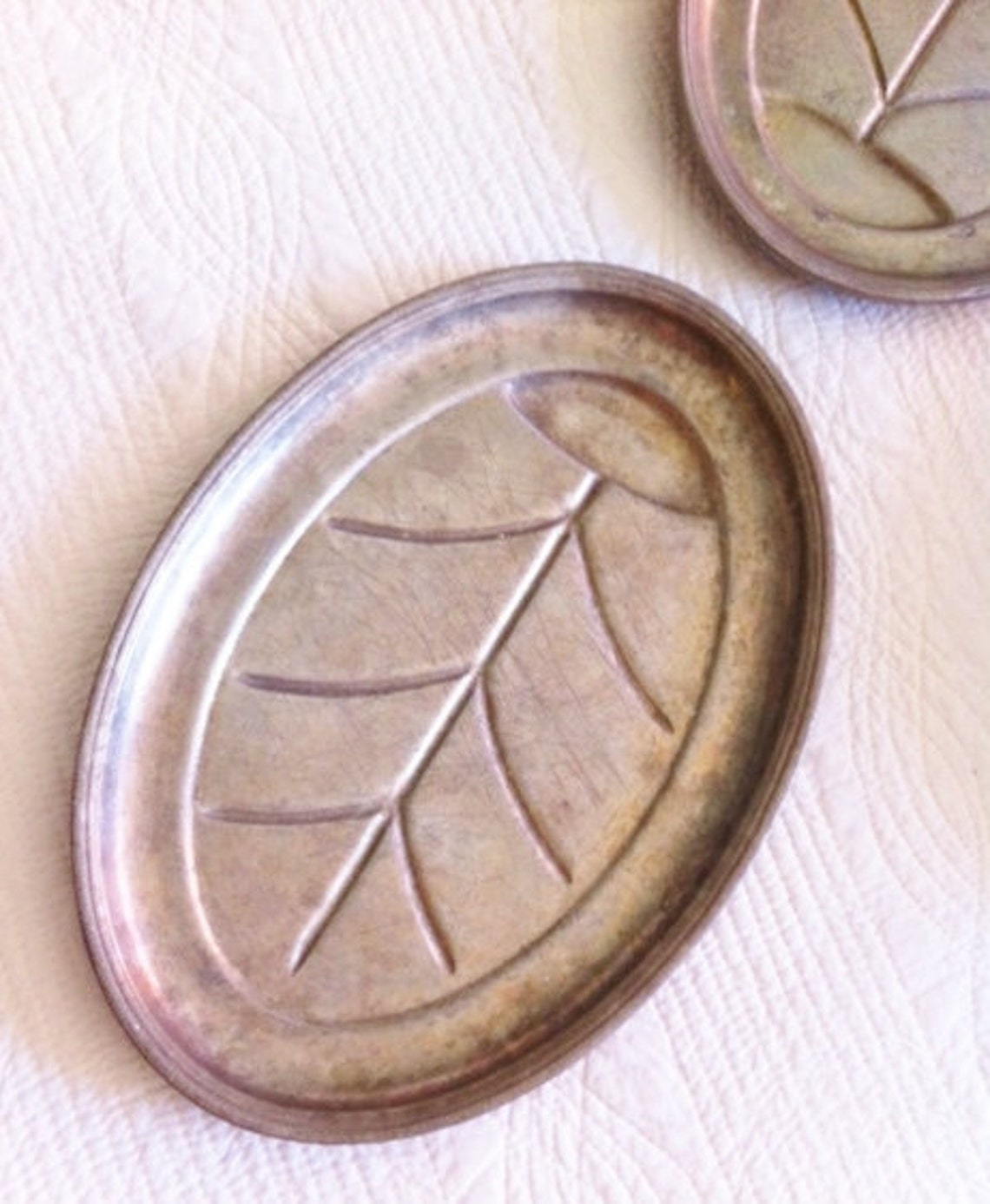 Vintage Cottage Home Pewter Steak and Seafood Plates Set of Etsy