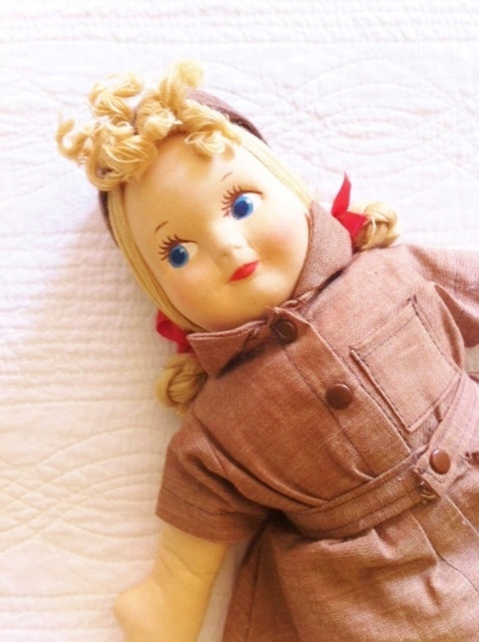 Vintage Girl Scout Doll With Cinnamon Brown Uniform and Soft Etsy