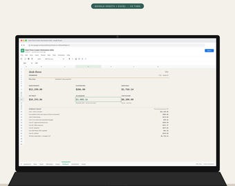 Desk Three Creator Workstation 2026 | 1099 Schedule C Bookkeeping Spreadsheet, Google Sheets Excel (Digital Download)