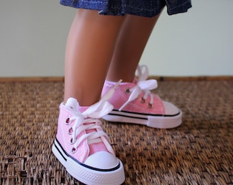 Super Cute High-top Sasha Doll Sneakers - Multiple color options, 16" doll shoes, A Girl for All Time, AGFAT, tennis, athletic shoes