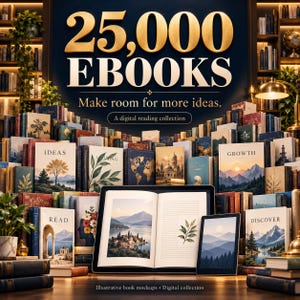 25,000+ Ebook Bundle: Instant Digital Library (PDF Collection)