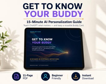 ChatGPT Beginner Guide: Teach AI About You | Context Setup Workbook