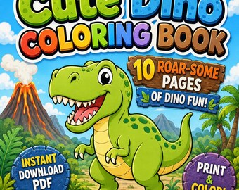 Dinosaur Coloring Book for Kids (PDF Download)