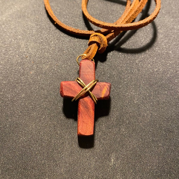 Cedar Cross Necklace