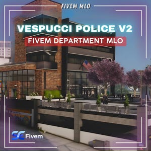 FiveM Vespucci Police V2 MLO, Modern Police Department Map
