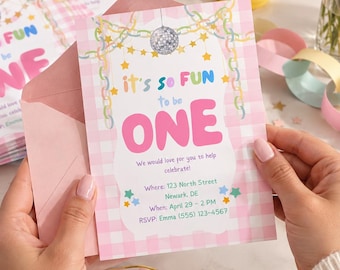 It's Fun to Be ONE Birthday Party Bundle | Customized 1st Birthday Kit (Printed)