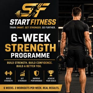 6-Week Beginner Strength Programme | Gym Workout Plan (Digital Download)