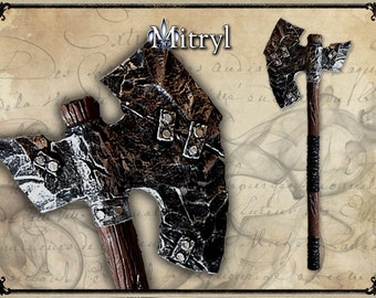 Scorch foam LARP axe for live action role playing or cosplay *TARRIFS INCLUDED*