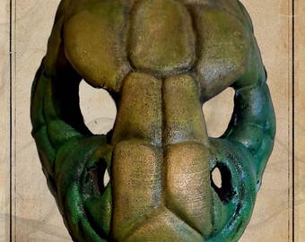 Snakeman mask – Fantasy LARP mask – Snakefolk LARP mask – Cosplay mask – Handmade creature mask - latex free mask.