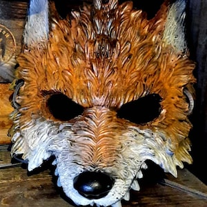 Handmade Fox Fursuit Mask: LARP, Cosplay, Halloween