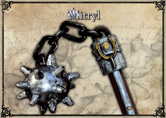 Spiked Flail Foam LARP Flail for Live Action Role Playing or