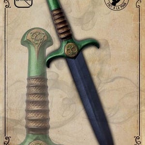 Yggdrasil foam LARP dagger for live action role playing or cosplay. Elven dagger.