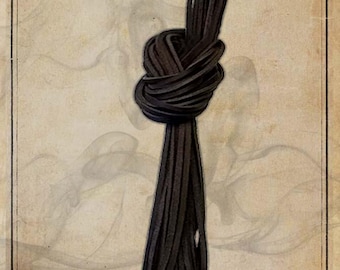 Genuine leather lace.