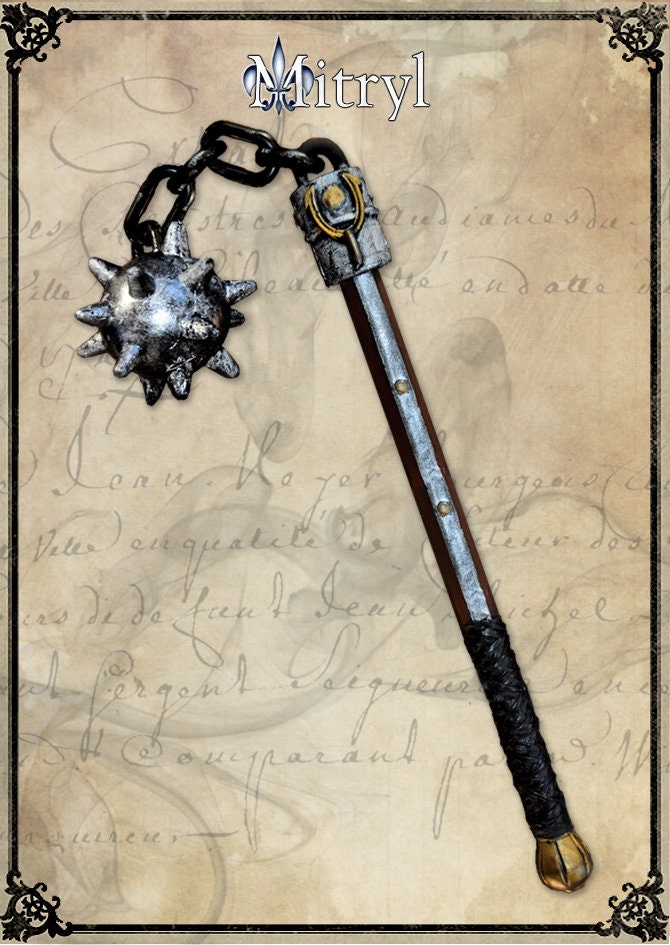 Spiked Flail Foam LARP Flail for Live Action Role Playing or
