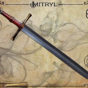 Noble foam LARP sword for live action role playing or cosplay. *TARRIFS INCLUDED*