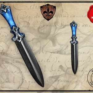 Fleur de lys foam LARP poniard for live action role playing or cosplay. *TAX INCLUDED*
