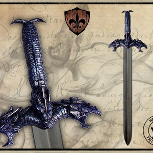 Tiamat blue foam LARP sword for live action role playing or cosplay. *TAX INCLUDED*