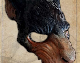Skaven Mask, Ratman mask, LARP mask, Halloween mask and Cosplay mask.