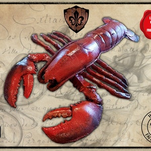 Red the lobster. Foam LARP food for live action role playing or cosplay. *TAX INCLUDED*