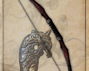 Ranger's bow with Dragons. LARP Bow, Cosplay bow.*TARRIF INCLUDED*