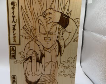Libro in legno inciso di Dragon Ball Z