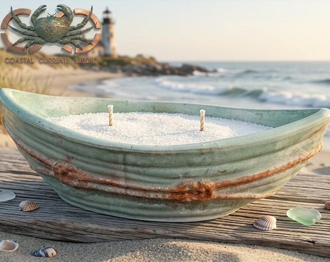 Driftwood Skiff Candle Holder/Bowl