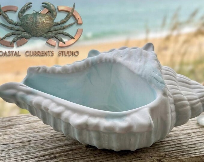 Tidal Foam Conch Catch-All / Candle Holder