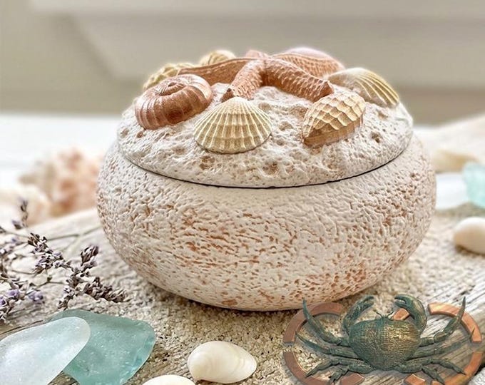 Beachcomber's Keepsake Jar with Lid