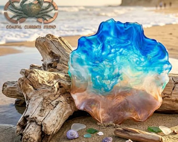 Gilded Shoreline Statement Bowl