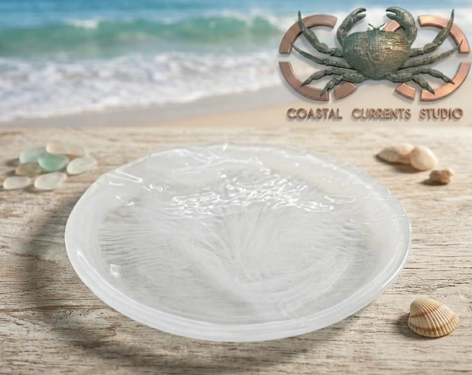 Lagoon Swirl Dish - White