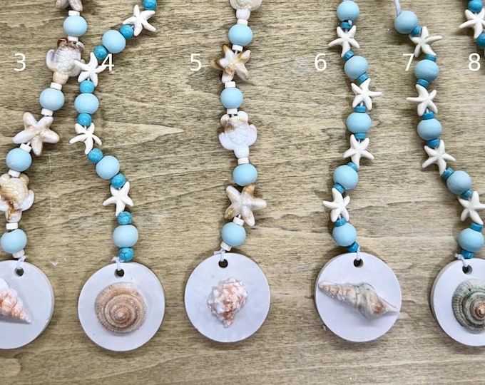 Beach Rear-View Mirror Charm/Hanging Aroma Stone