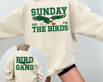 Philadelphia Football Sweatshirt, Sunday Game Day Shirt, Front and Back Football Crewneck