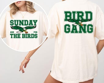 Philadelphia Football Shirt, Comfort Colors Game Day Tee, Bird Gang Football Shirt