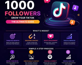 Estrategia de crecimiento en TikTok: Escalar a más de 1000 seguidores, hoja de ruta de contenido viral y plan de interacción orgánica.