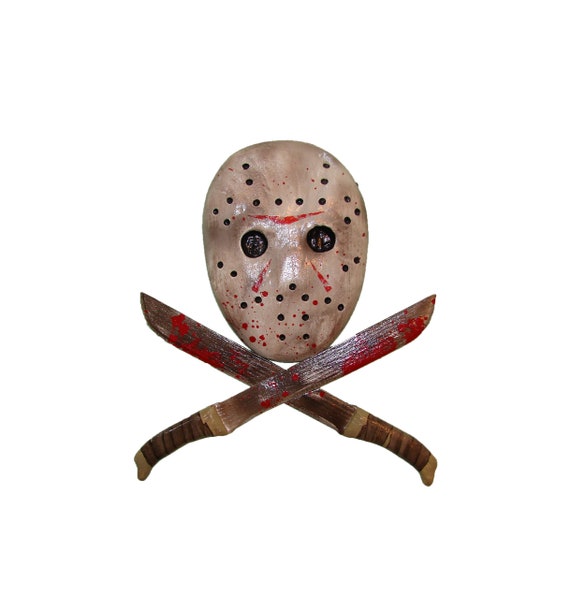 Jason Voorhees Hockey Mask & Machete Art Board Print for Sale by  IndiaChloe