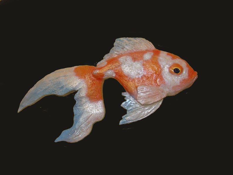 Carved Comet Goldfish Wall Art Goldfish Garden Pond Fish Lilly Etsy