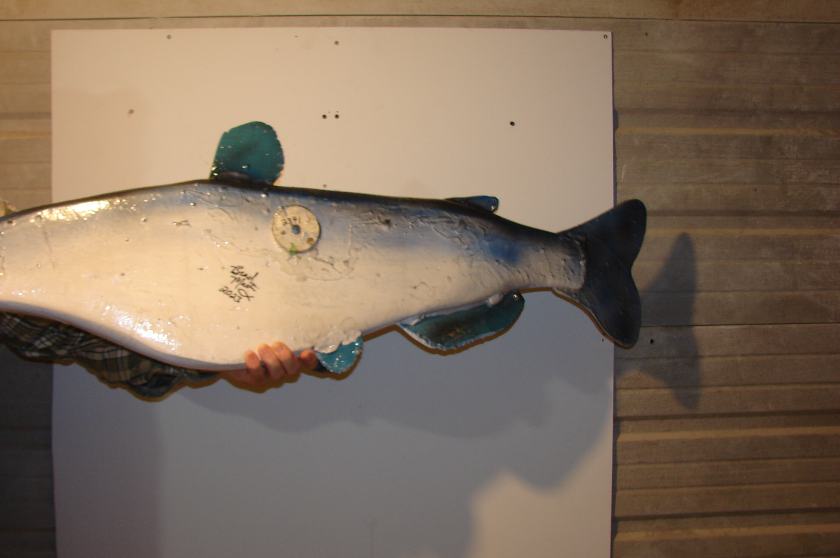 Catfish Carving Wall Mount Rustic Cabin River Lake Fish Wall Art Home