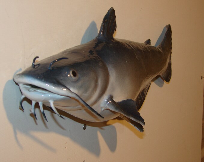 Catfish Carving Wall Mount Rustic Cabin River Lake Fish Wall Art Home