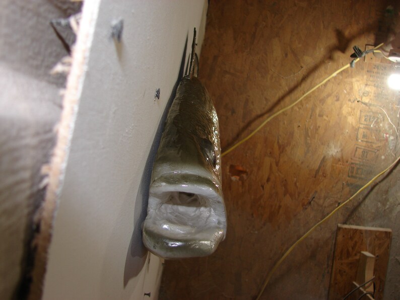 Striped Bass Wall Mount Hand Carved Replica Rockfish Signed Original
