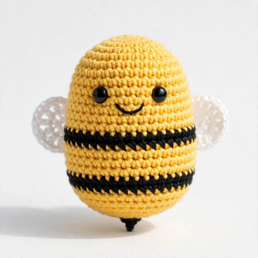 No Sew Bee Crochet Pattern, Amigurumi Bee Plush PDF, Easy Beginner ...