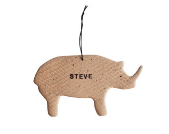 Rhino Personalized Ornament