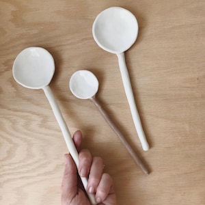 Long Ceramic Spoon Stoneware MADE TO ORDER
