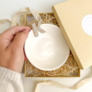 Handmade Personalized Initial Monogram Ceramic Dish Jewelry Holder Personalize Gift Custom Initials Gift for Her Bridesmaids Gifts Name